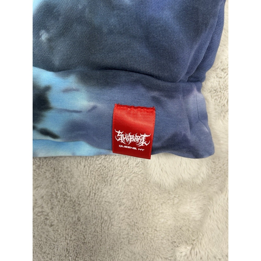 TEKKEN X Shibori Threads Hoodie Size XL Cut Sleeves - Picture 5 of 7